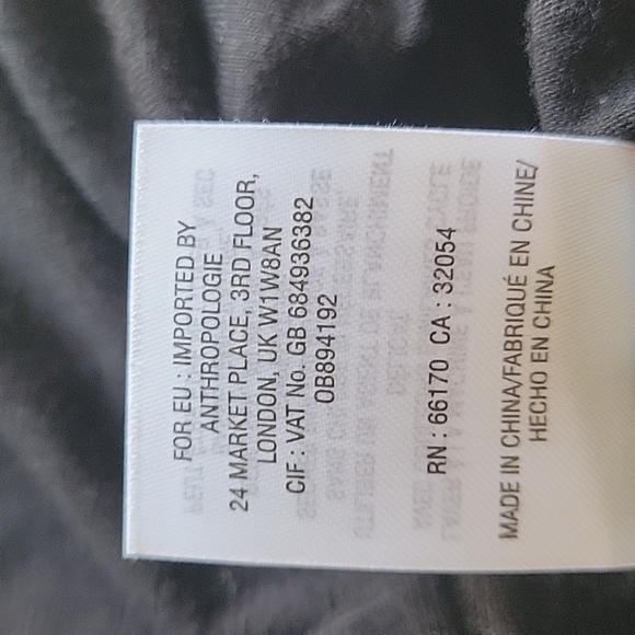 Anthropologie Akemi + Kin black sleeveless drape front blouse women's size small - Picture 11 of 13